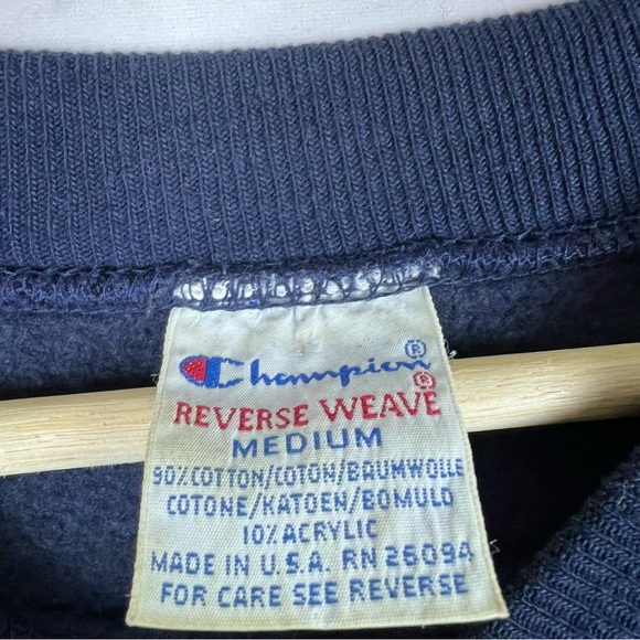 Vintage 1990s University of Akron Champion Reverse Weave Sweatshirt Medium - Picture 5 of 6